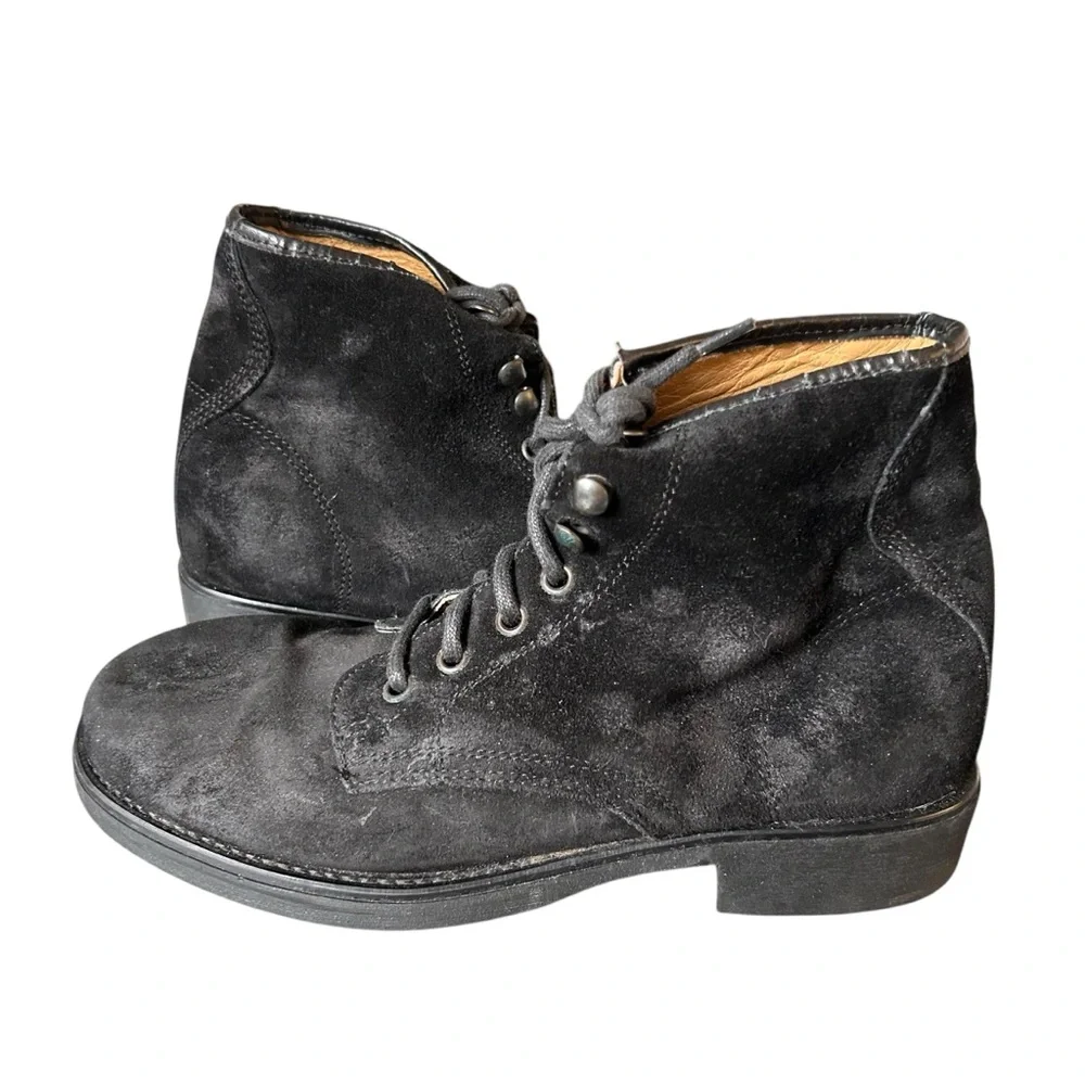 J. Crew Kenton Pacer Boots Men's 40 Suede Leather‎ Lace-Up Winter Black